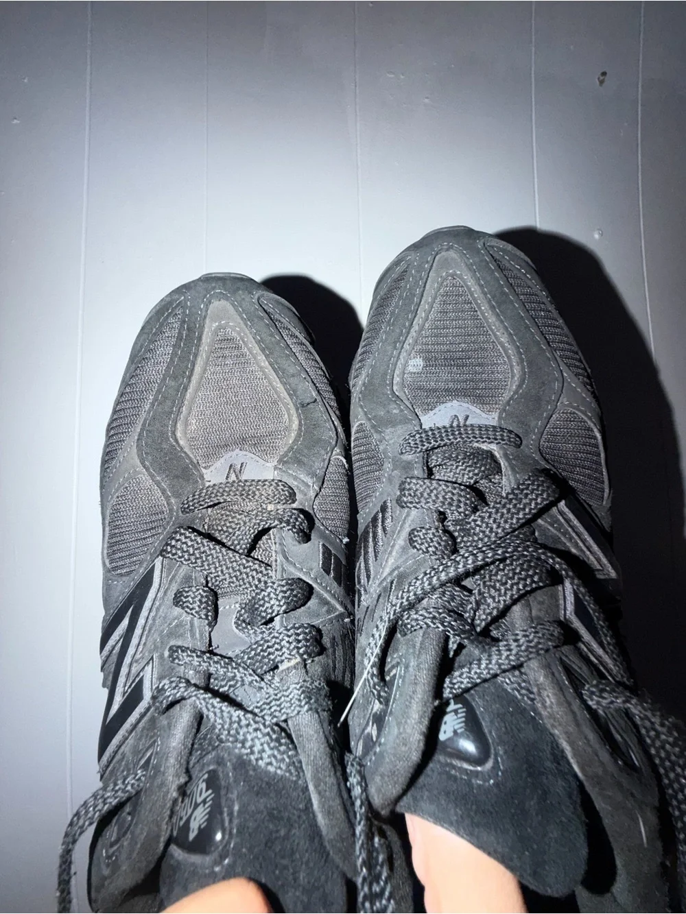 Used New Balance Triple Black 9060s size 10 no box